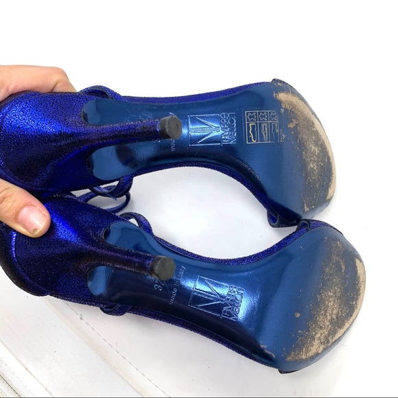 Tamara Mellon Glow heels size 37.5 blue - Picture 3 of 9